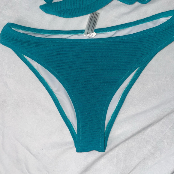 NWOT Women's Cupshe Bikini Set Size S Teal - Picture 3 of 9